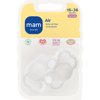 Napp Air Silikon 16-36mån 2-p MAM.