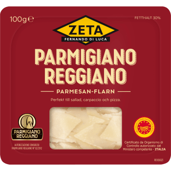 Parmesanost Parmigiano Reggiano flarn 100 g Zeta.