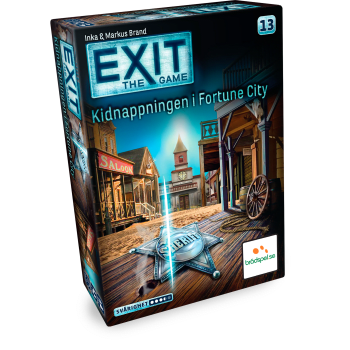 EXIT Kidnappning i Fortune City Brädspel.