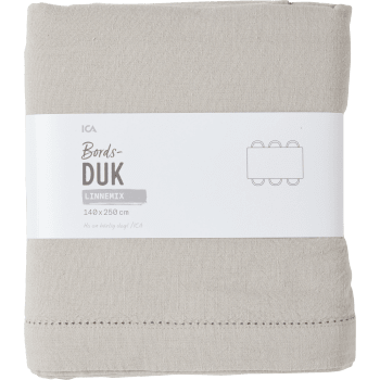 Bordsduk Ina beige 140x250cm ICA.
