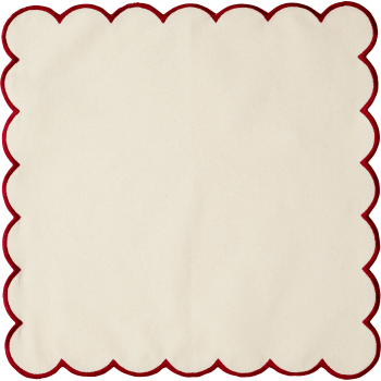 Tygservett Ilse vit 45x45cm 2-p ICA.