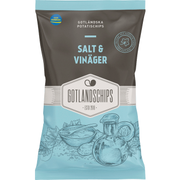 Potatischips Salt & vinäger 150g Gotlandschips.