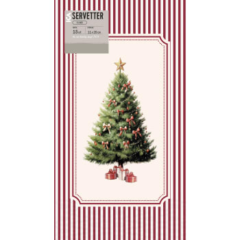Servett 20cm Holly 15-p ICA.