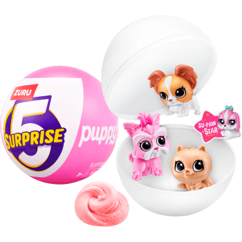 5 Surprise Puppy Pet Shop serie 1.