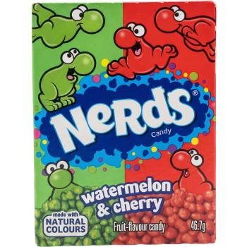 Godis Watermelon & Cherry 46g Nerds.
