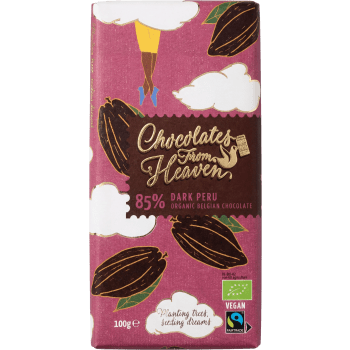 Choklad Mörk Dark Peru 85% Eko 100g Chocolates From Heaven.