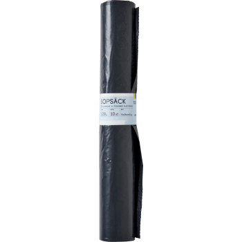 Sopsäck svart 10-p 125L ICA.