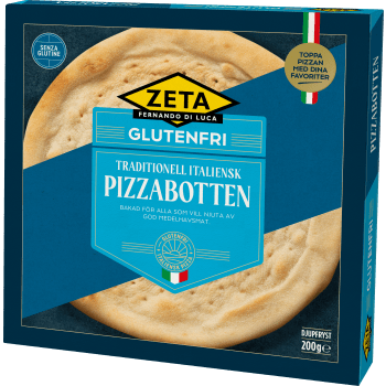 Pizzabotten Glutenfri 200g Zeta.