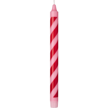 Kronljus rosa rand 27,5cm 1p ICA.