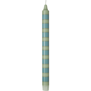 Kronljus grön rand 27,5cm 1p ICA.