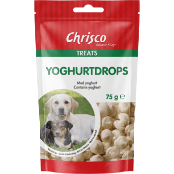 Kompletteringsfoder Hund Yoghurtdrops 75g Chrisco.