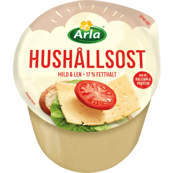 Hushållsost mild 17% ca 2,2kg Arla.