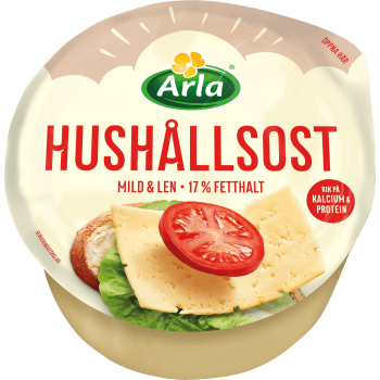 Hushållsost mild 17 % ca 1,1kg Arla.