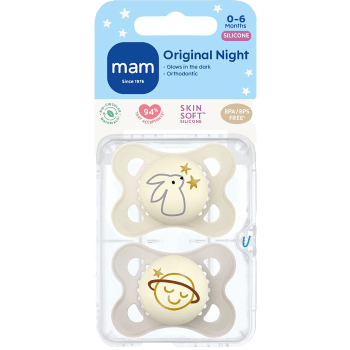 Napp Original Night Silicon 2-p 0-6m MAM.