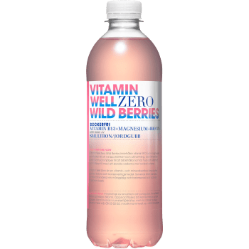 Vitamindryck Zero Wild Berries 50cl Vitamin Well.
