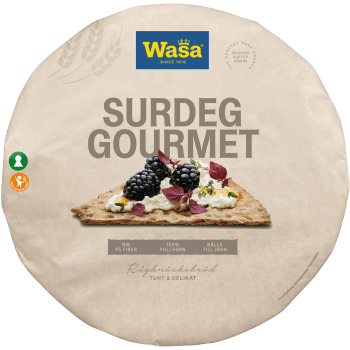 Knäckebröd Surdeg Gourmet 660g Wasa.