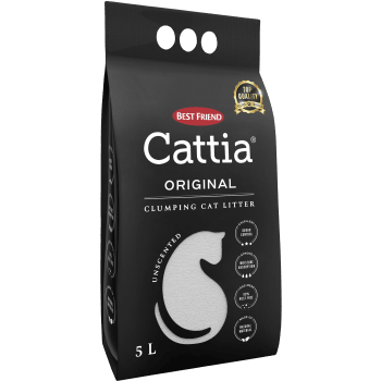 Kattströ Cattia vitt klumpbildande 5l Cattia.
