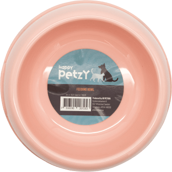 Mat/vattenskål 18cm Blå/rosa 1pack Happy Petzy.