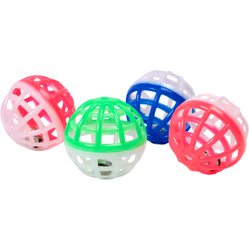 Kattleksak Bollar Med Bjällra 4pack Happy Petzy.