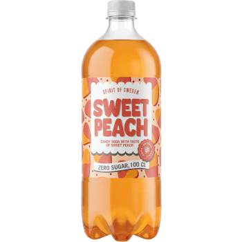 Läsk Sweet Peach Sockerfri 1l Spirit of Sweden.