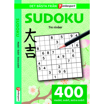 Sudoku. Medel - svårt - extra svårt.