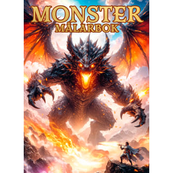 Monster målarbok.
