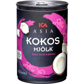 Kokosmjölk 400ml ICA Asia.
