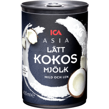 Kokosmjölk Lätt 400ml ICA Asia.