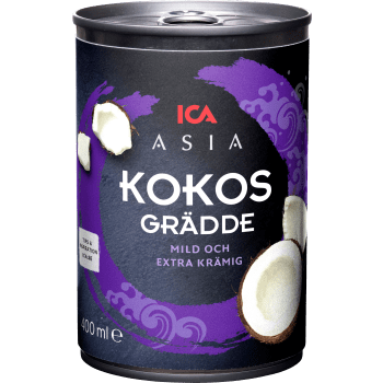 Kokosgrädde 400ml ICA Asia.