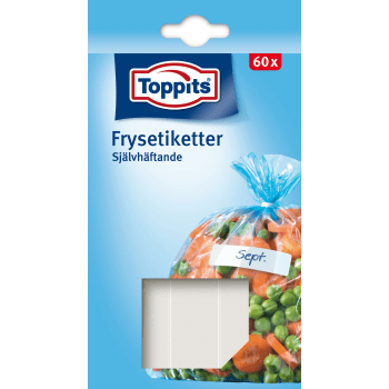 Frysetiketter vita 60-p Toppits.
