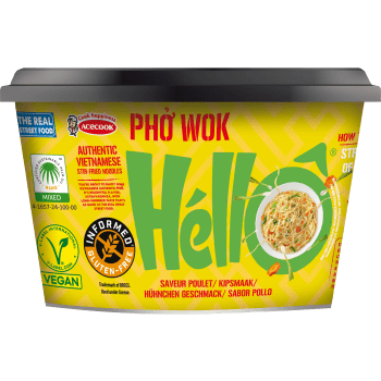 Hello Pho wok kyckling 76g Acecook.
