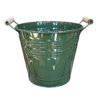 Kruka Zink Grön 20cm.