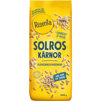 Solroskärnor 1000 g Risenta.