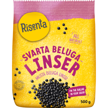 Belugalinser Svarta 500g Risenta.