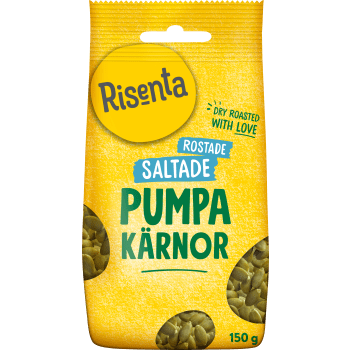 Pumpakärnor Torrostade & lättsaltade 150g Risenta.