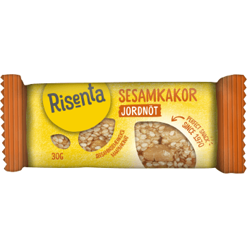 Sesamkaka Jordnöt 30g Risenta.