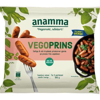 Vegoprins Glutenfri Fryst 300g Anamma.