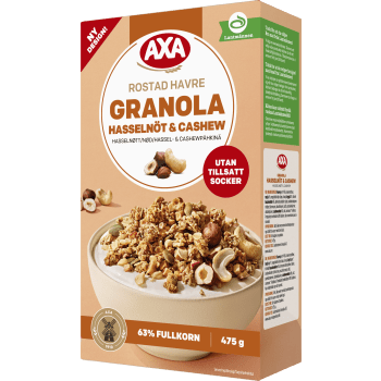 Granola Hazelnut & Cashew 475g AXA.
