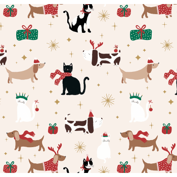 Julpapper Lussekatt 0,7x3m.