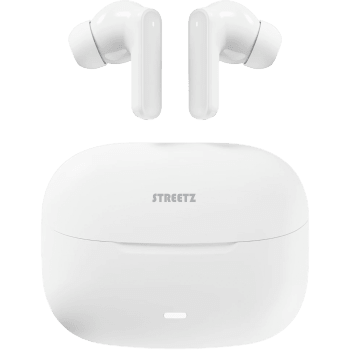 Hörlur in-ear T150 TWS vit Streetz.