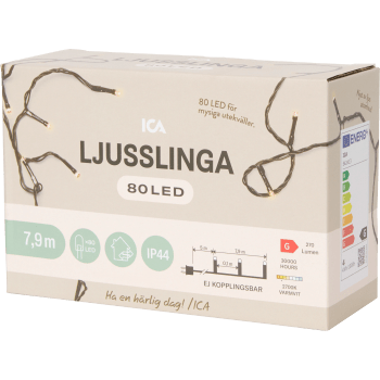 Ljusslinga 80LED 5m IP44 ICA.