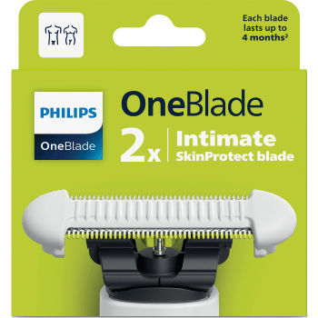 OneBlade rakblad intim 2p Philips.
