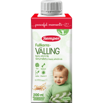 Fullkornsvälling 1 år 200ml Semper.