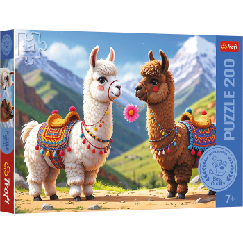Pussel Colourful Lama 200 bitar Trefl.