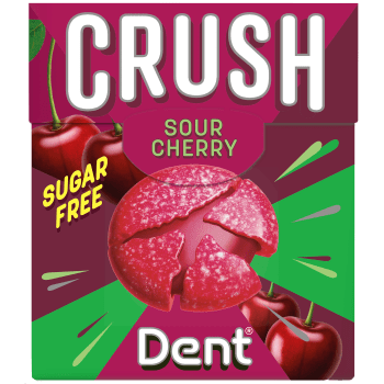Pastillask Crush Sour Cherry 25g Dent.