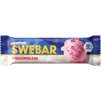 Proteinbar Hallonglass 50g Swebar.