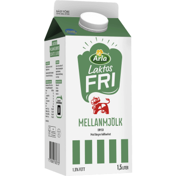 Mellanmjölkdryck 1,5% Laktosfri 1,5l Arla Ko®.