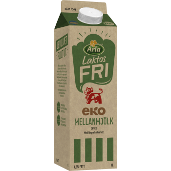 Mellanmjölkdryck 1,5% Ekologisk Laktosfri 1l Arla Ko®.
