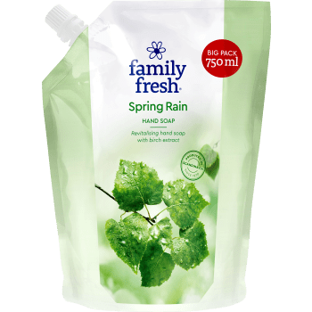 Handtvål Spring rain Refill 750ml Family Fresh.
