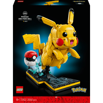 LEGO Pokémon Pikachu och Poké Boll.